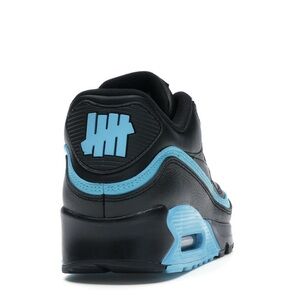 Nike Air Max 90 Undefeated Black/Blue Fury Sneakers Size 8.5 Men/10 Women
